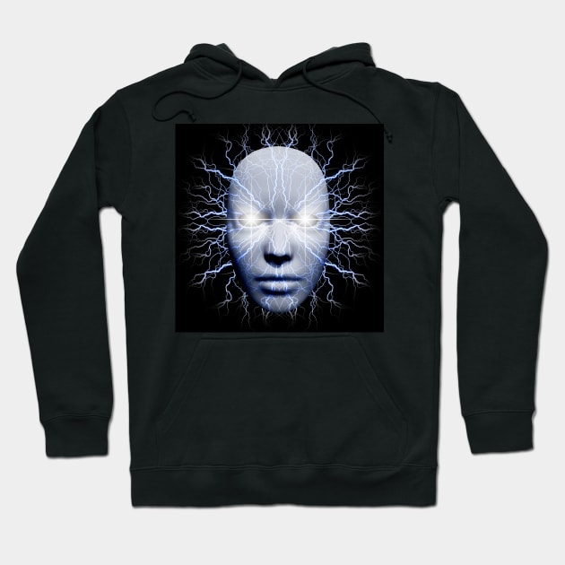 Lightning mask Hoodie by rolffimages